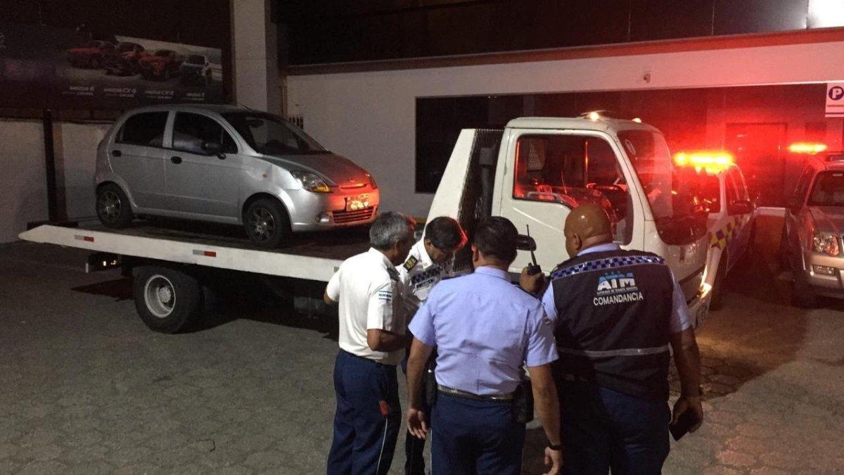 Anoche fue retenido el vehículo en el que circulaba el usuario agresor.