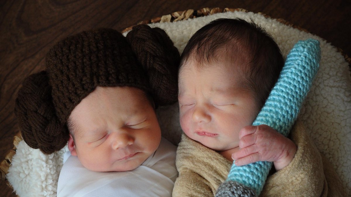 Las fotografías de los bebés fueron publicadas en la cuenta de Twitter del centro hospitalario.