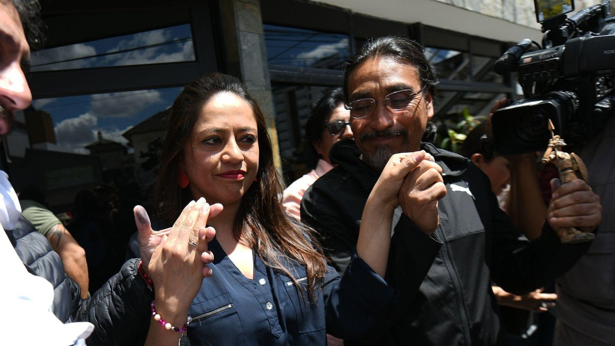 Paola Pabón y Virgilio Hernández salieron hoy, 25 de diciembre de 2019, de prisión