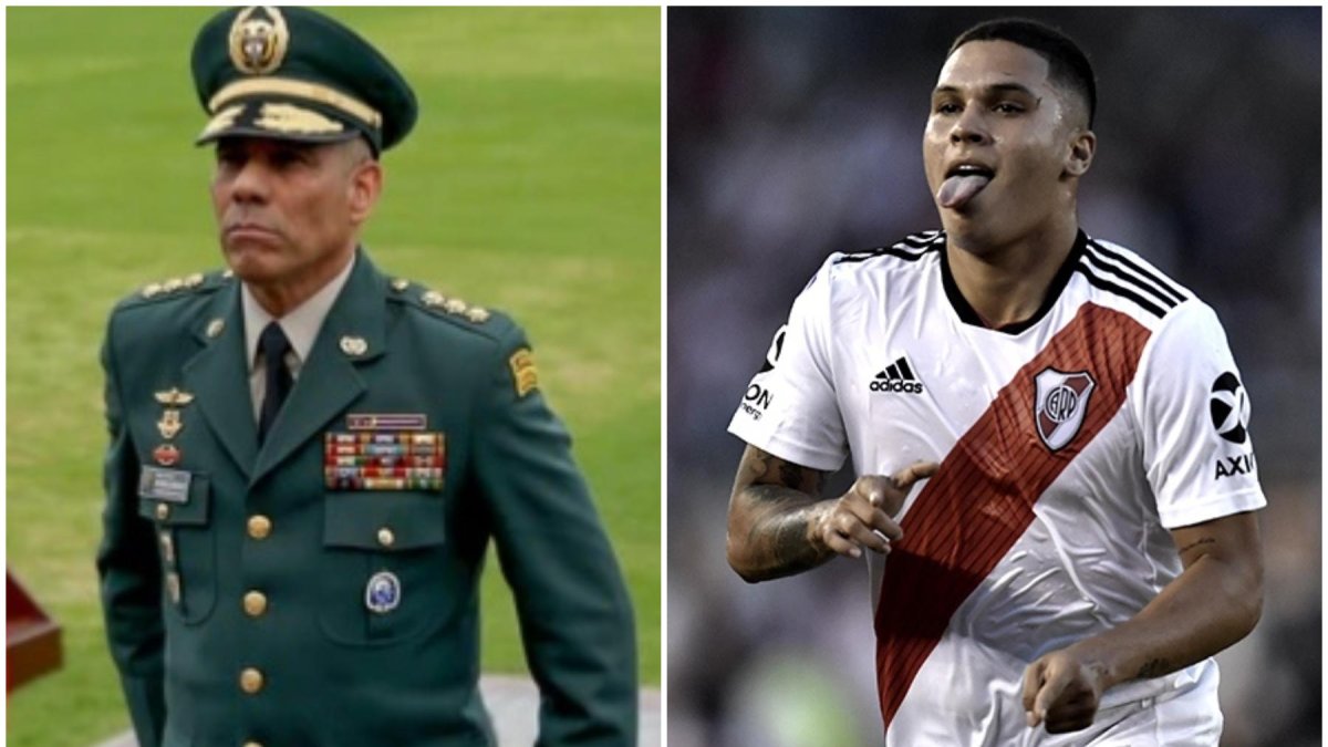El futbolista de River Plate se pronunció a través de redes sociales. La respuesta del Ejército no tardó en llegar.