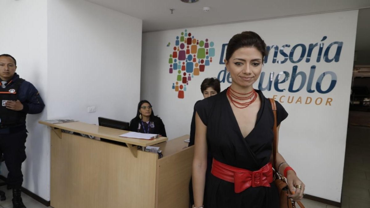 Jhajaira Urresta acudió a la Defensoría del Pueblo