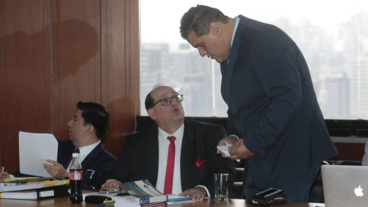 Harrison Salcedo y Eduardo Franco, defensores del exvicepresidente Jorge Glas.