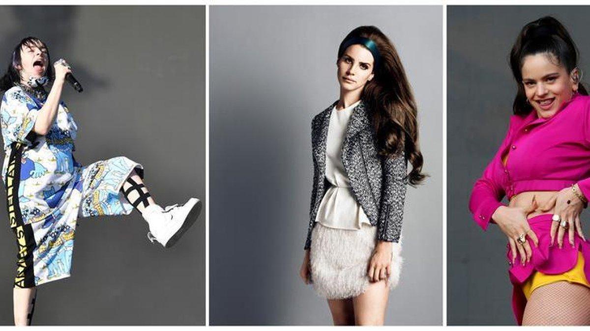 Billie Eilish, Lana del Rey, ambas estadounidenses y la española Rosalía. Los Grammy 2020 pueden significar un hito en sus respectivas carreras.