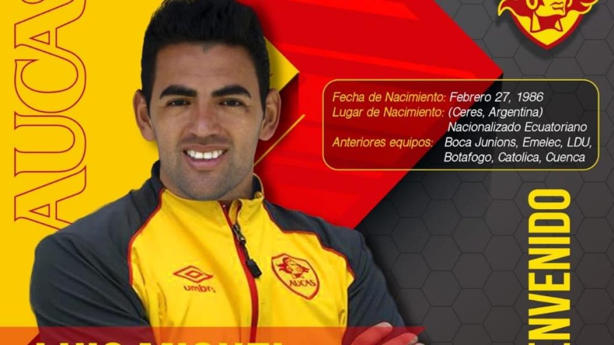 Presentación oficial de Luis Miguel Escalada en la plantilla de Aucas.