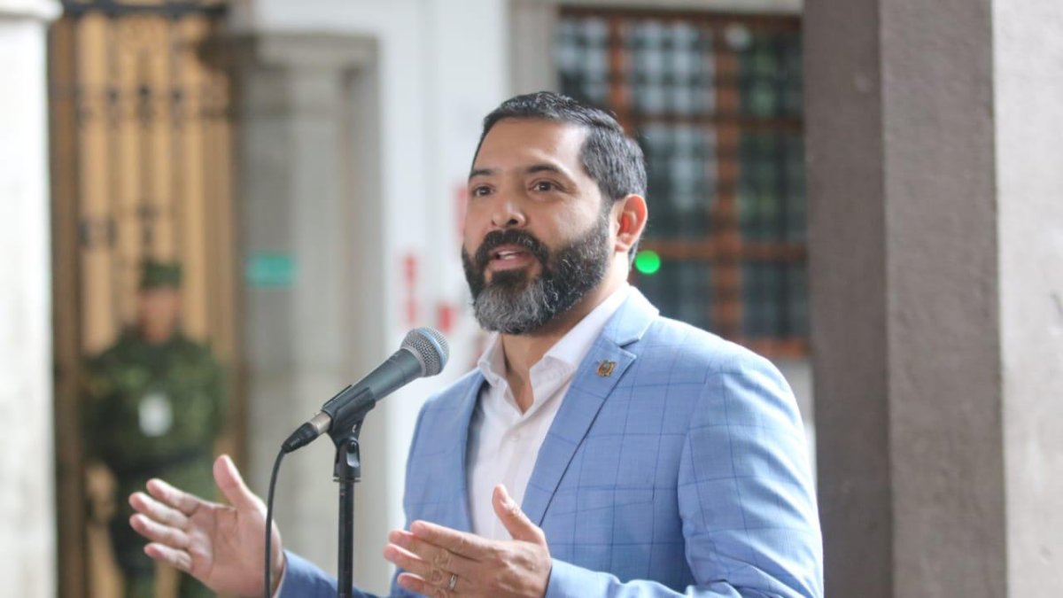 El secretario de Comunicación, Gabriel Arroba, dio declaraciones tras el fin de la reunión del presidente Moreno con diferentes sectores.