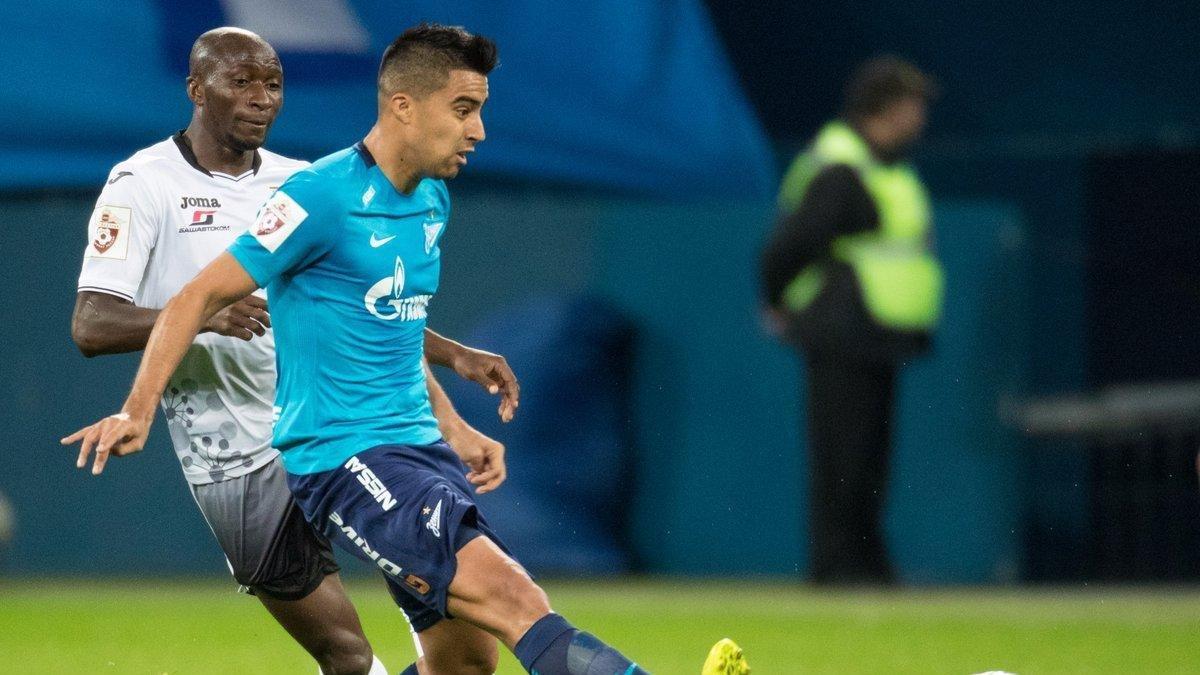 Cristhian Noboa marcó el primer tanto del Sochi frente al Krasnodar.