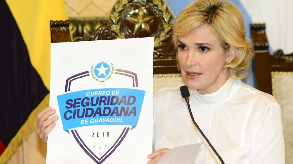 La alcaldesa Cynthia Viteri, quien este 19 de marzo dio positivo para coronavirus.