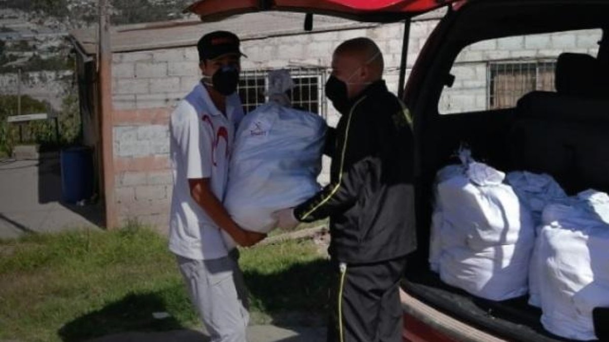 La ayuda para los deportistas de la selección de Pichincha está llegando a sus domicilios.