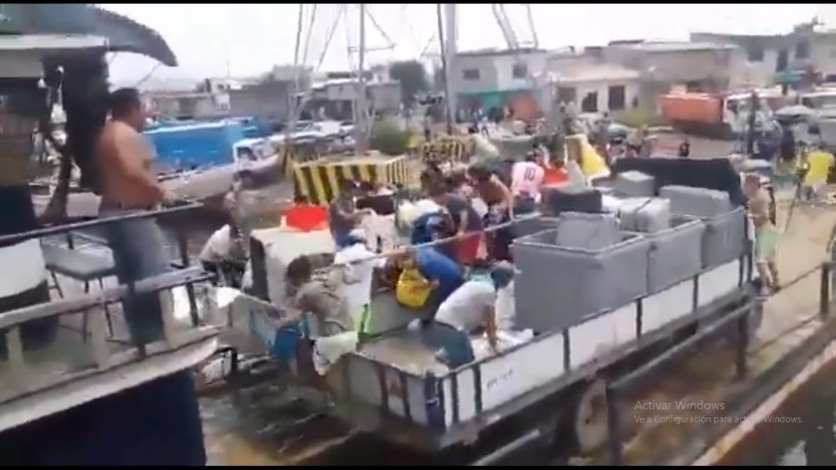 Hecho. El suceso ocurrió el lunes 13 de abril en el muelle de La Fragata, en el sur.