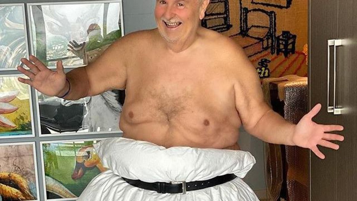 Más de 43.000 me gusta recibió la foto del presentador en su Instagram.