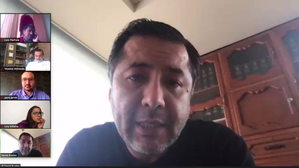 El director del IESS, David Ruales compareció hoy a la Comisión de Régimen Económico