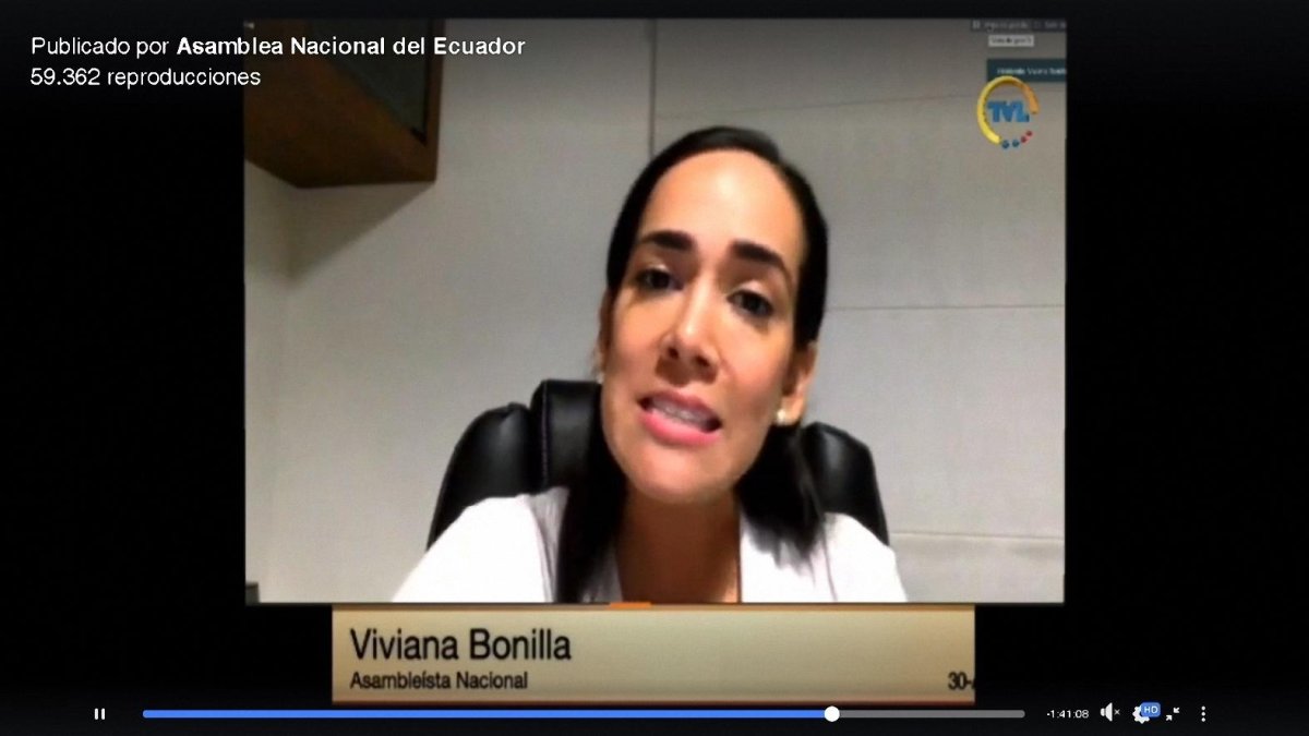 Asamblea. La legisladora en una de sus intervenciones en el pleno.