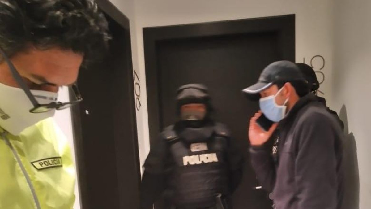 Uno de los detenidos por la Policía es el asambleísta de Manabí Daniel Mendoza.