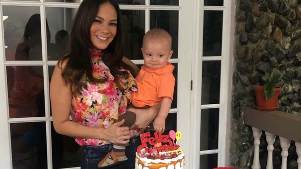 María Sol Galarza con Ringo.