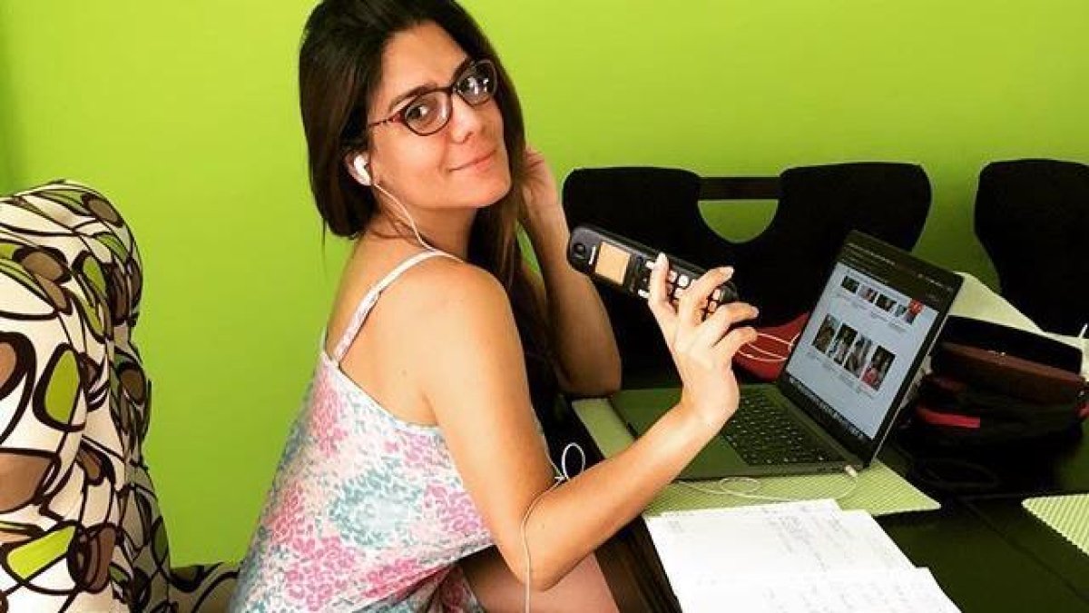 Sofía durante la cuarentena.