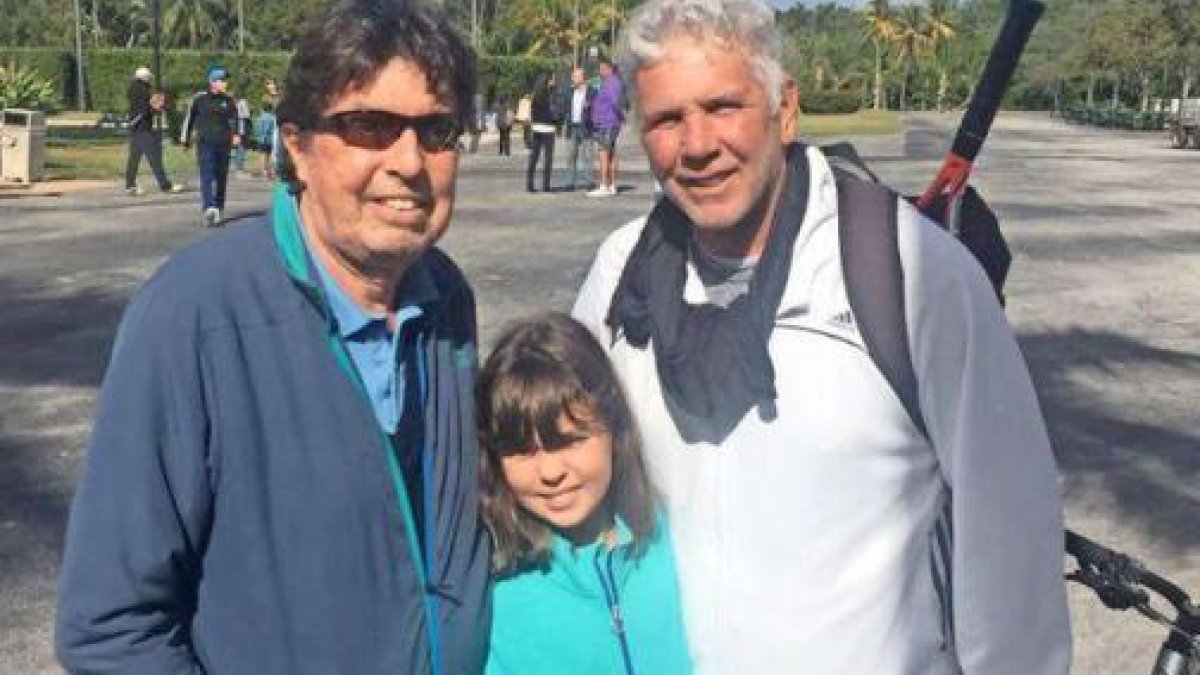 Patricio Rodríguez (i) junto a Andréz Gómez. La amistad se mantuvo a lo largo del tiempo.