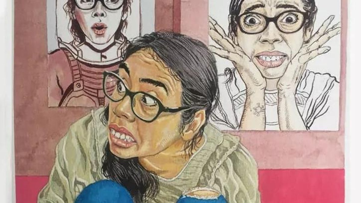 El retrato a Andrea Moreira lo realizó Daniel Ochoa, como parte del proyecto.