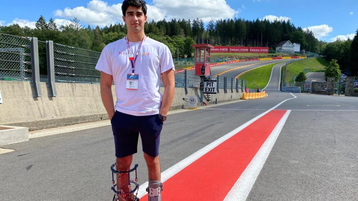 Juan Manuel Correa durante su visita al circuito de Spa-Francorchamps, en Bélgica.
