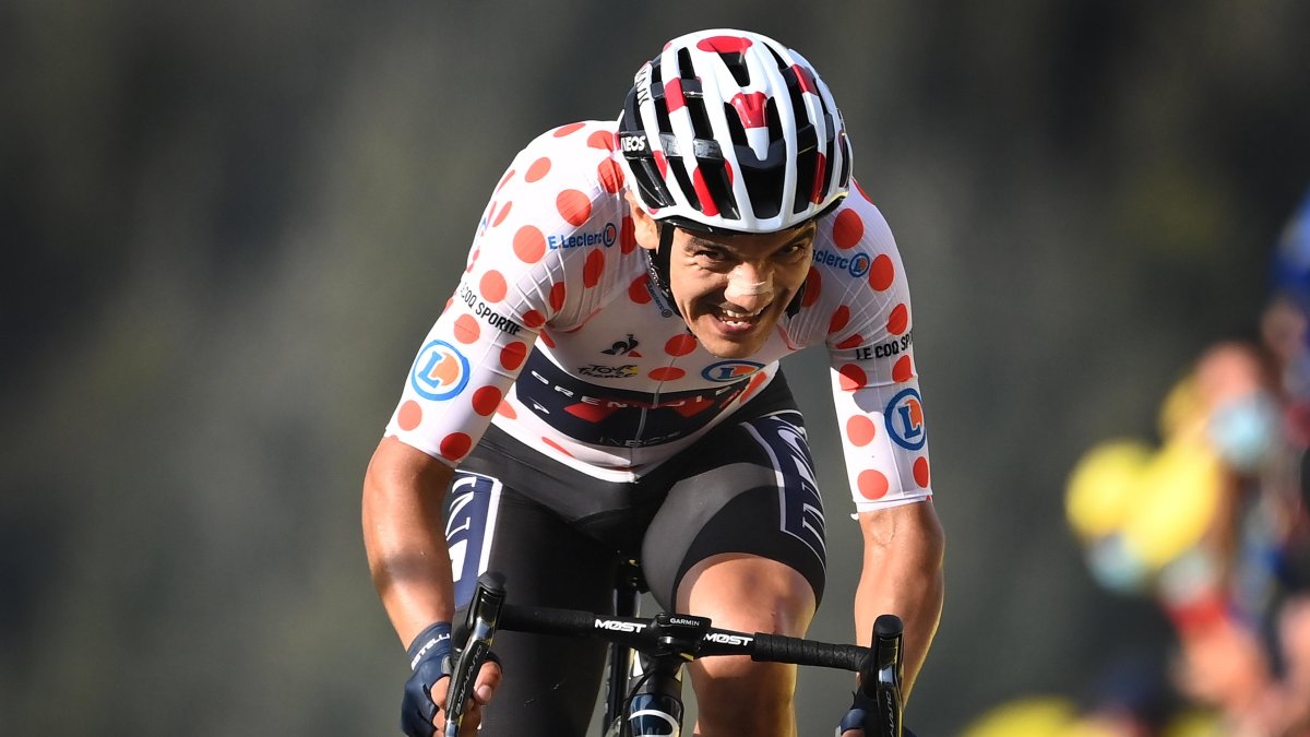 El ecuatoriano Richard Carapaz (Ineos) durante la crono en la penúltima etapa del Tour de Francia