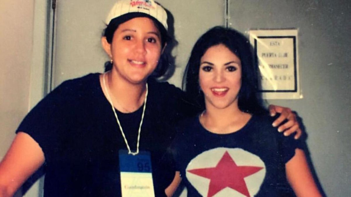 Siuyin y Shakira, minutos antes de partir a la desaparecida discoteca Biga.