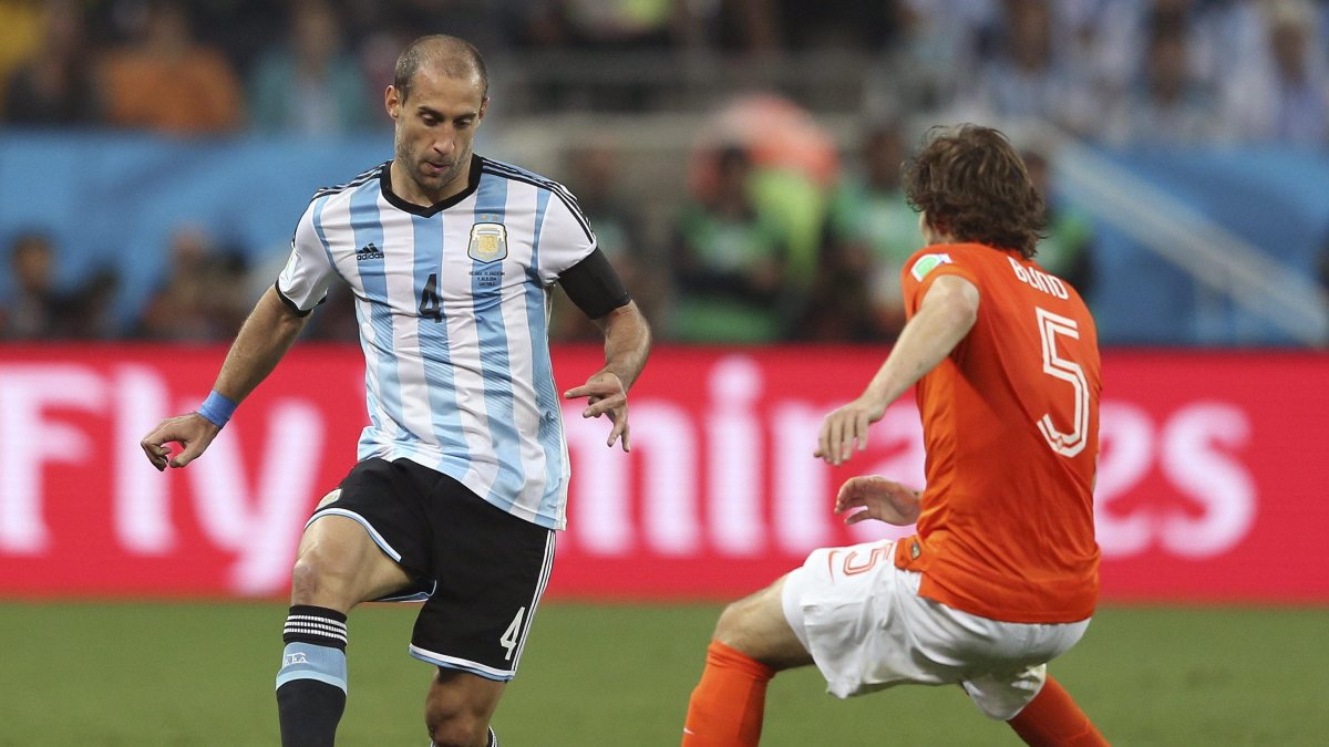 Pablo Zabaleta fue finalista con la selección argentina en el Mundial 2014.