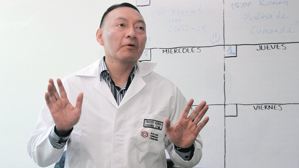 Freddy Herrera, coordinador técnico de Medicina Legal.