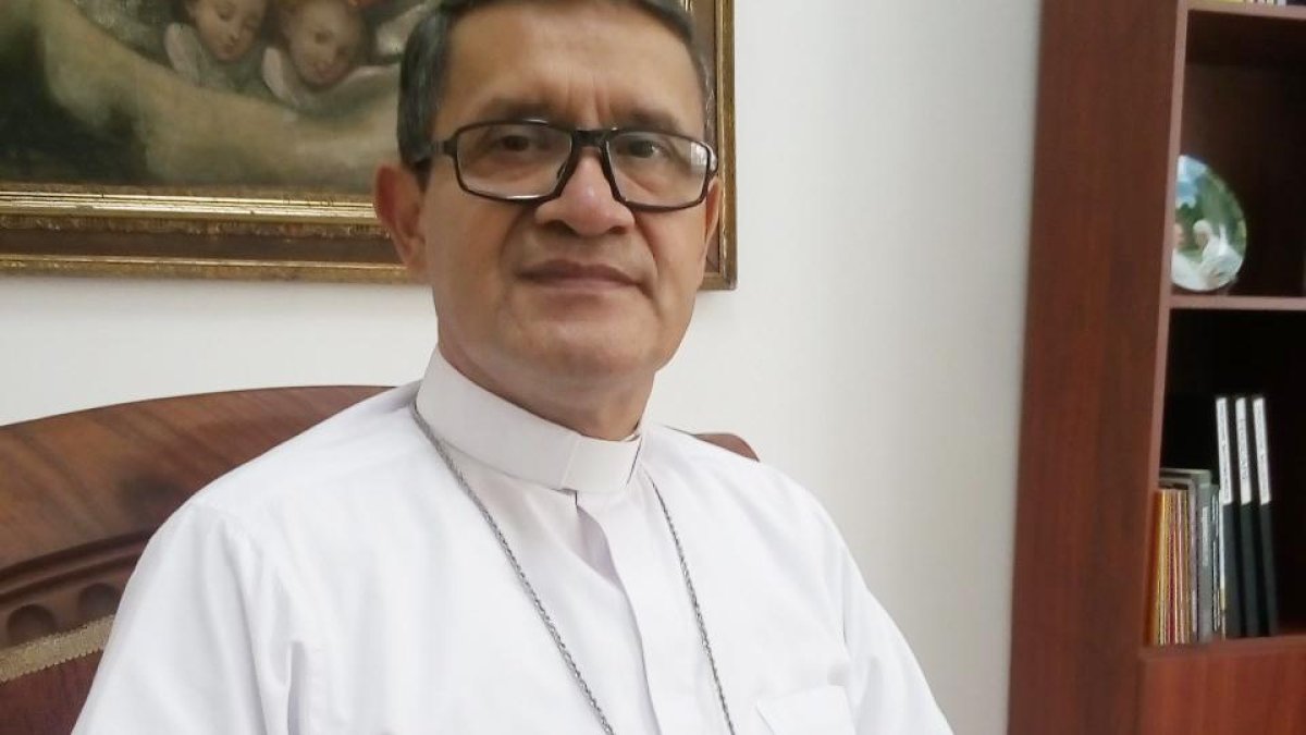 El arzobispo de Guayaquil, Luis Cabrera, presidente de la Conferencia Episcopal Ecuatoriano.