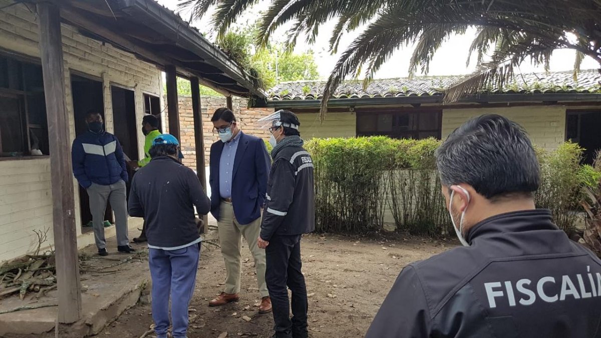 Allanamiento. La Fiscalía allanó el domicilio del ministro de Telecomunicaciones Andrés Michelena en Quito.