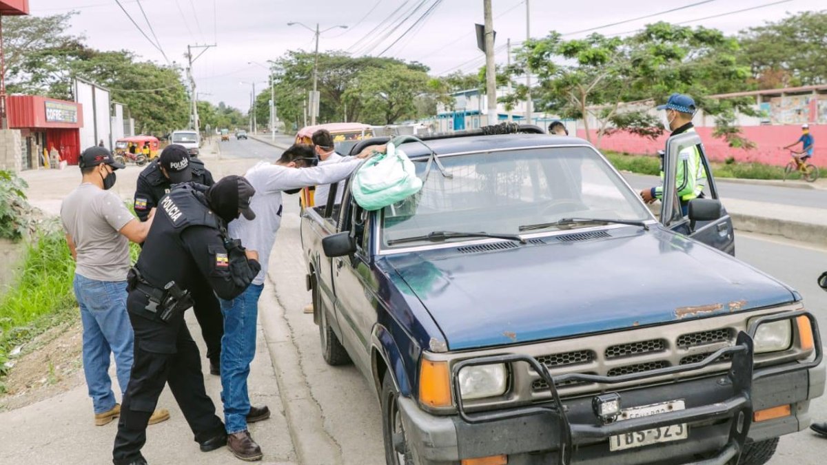 Jornada. El operativo se ejecutó este viernes 8 de enero en Chongón.