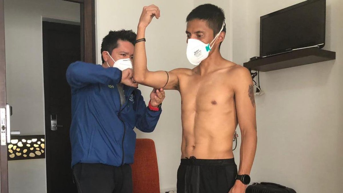 Chequeos. Andrés Chocho fue sometido a pruebas antropomórficas.