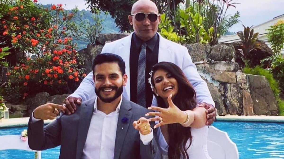 Los artistas ya son marido y mujer.