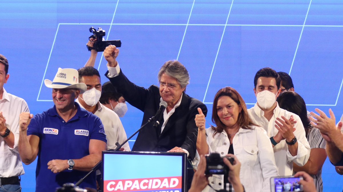 Guillermo Lasso obtuvo 1'830.045 de votos en las elecciones generales 2021.