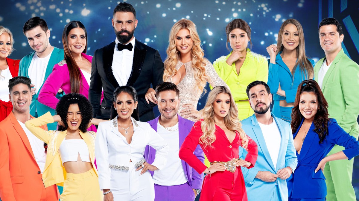 Pancho (esquina derecha) con sus compañeros en el reality de TC.