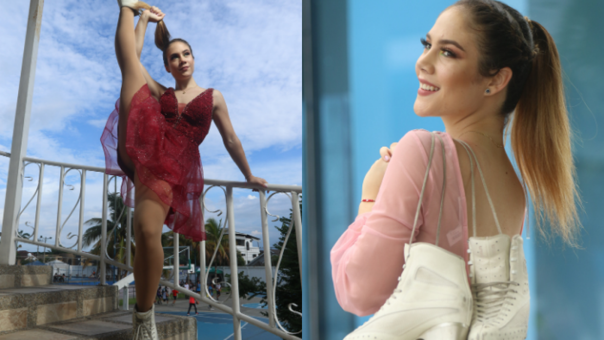 Samia Álava es patinadora artística desde los cuatro años