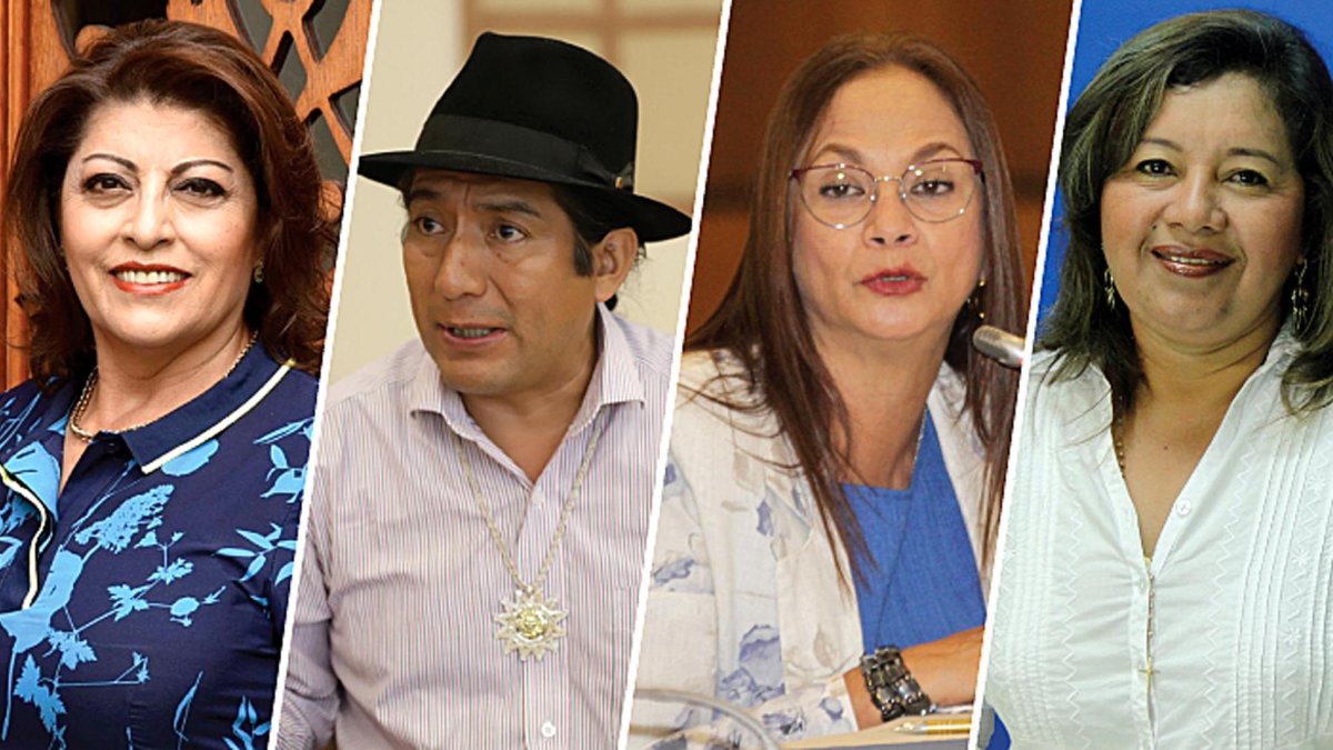 Wilma Andrade, Salvador Quishpe, Pierina Correa y Guadalupe Llori aspiran a presidir la Asamblea Nacional.