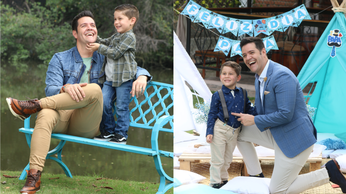 Carlos Luis Andrade y su hijo, Joaquín.