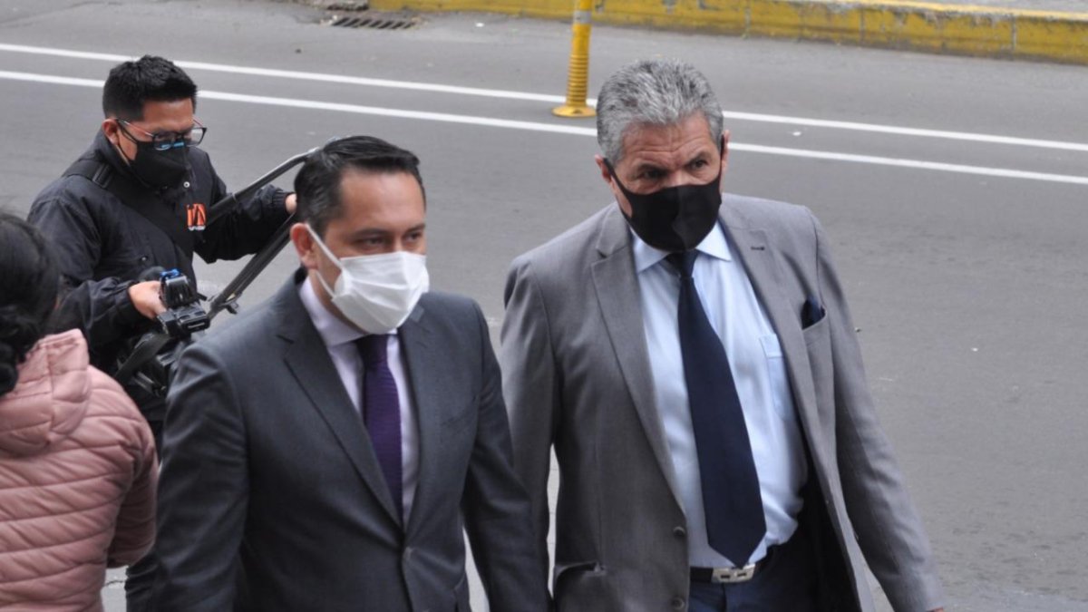 Abogado. Marcelo Ron, abogado del contralor Pablo Celi, a su llegada a la Corte.