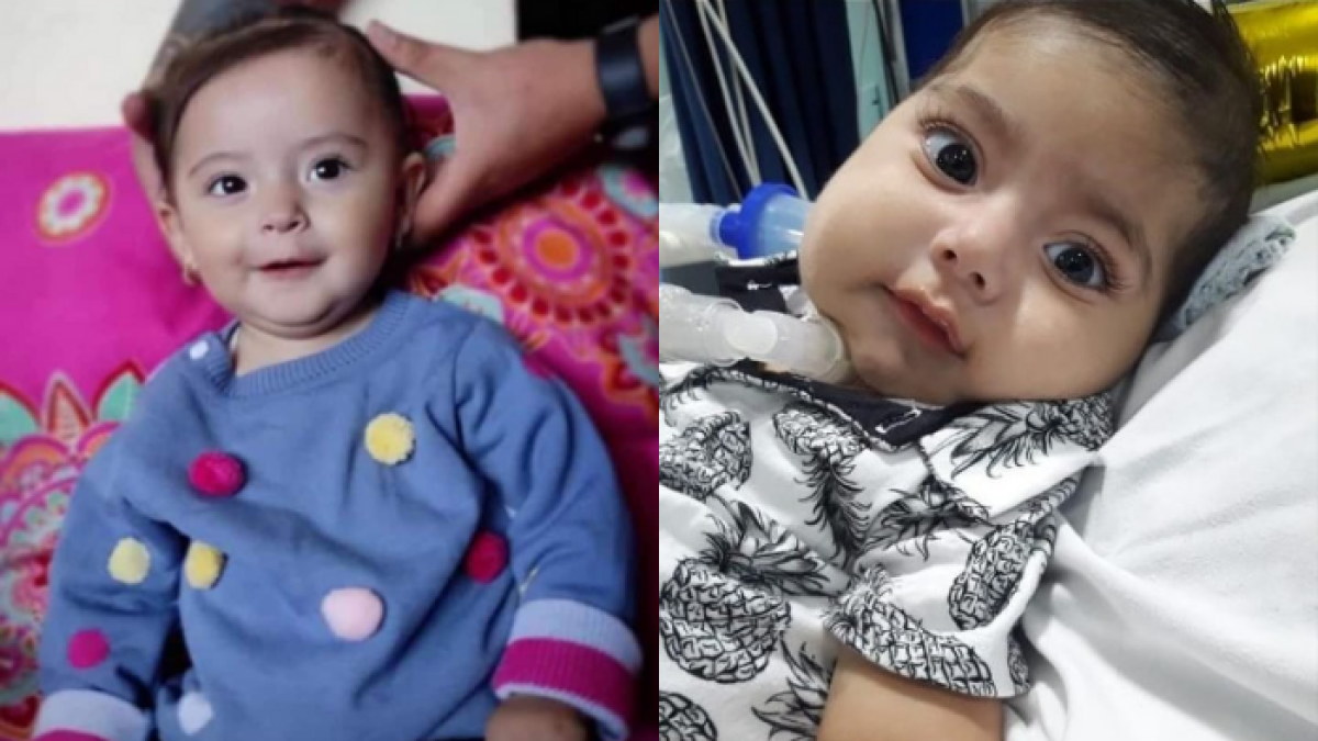 Amberly e Ian tenían un año y siete meses respectivamente.