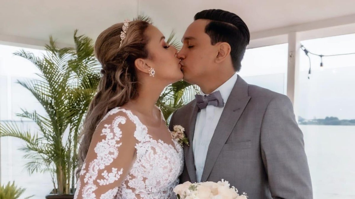 Luego de cuatro años de noviazgo contrajeron matrimonio.