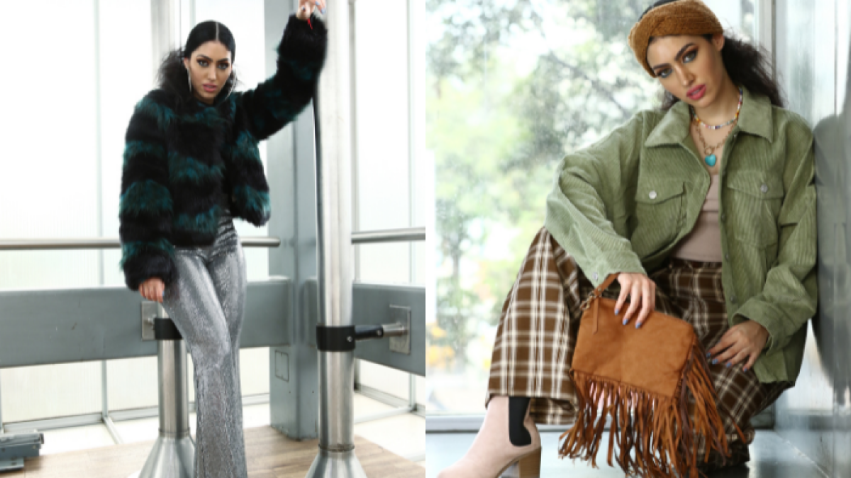 Abrigada y a la moda.