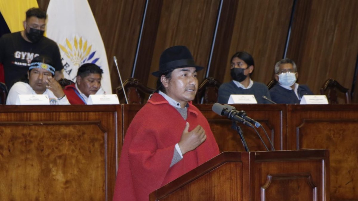 El presidente de la organización, Leonidas Iza, recordó que en un inicio habían propuesto que este encuentro se desarrolle el primer día de octubre.