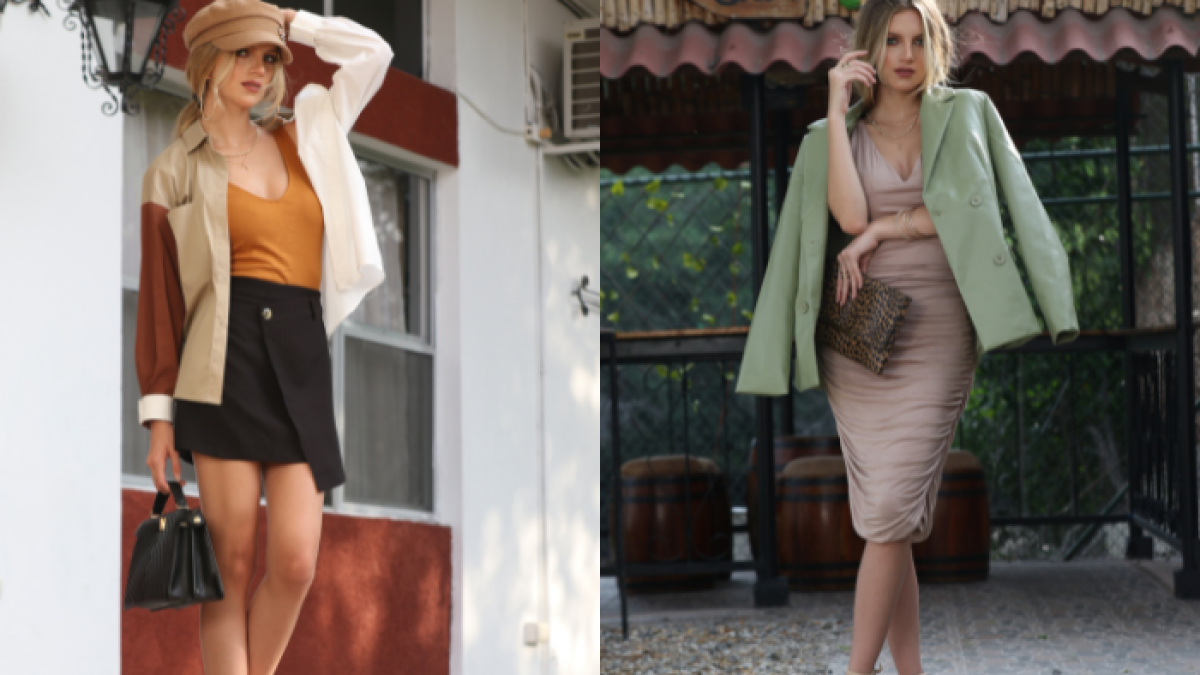 Ropa con colores otoñales