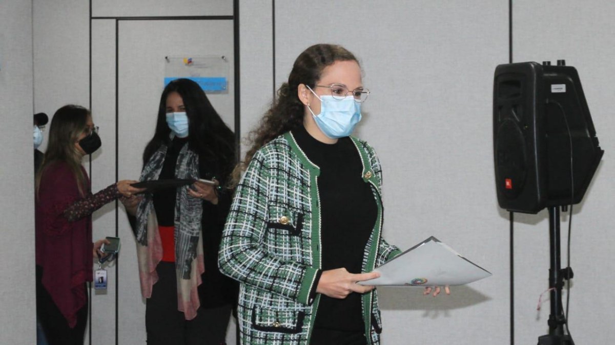 La ministra de Educación, María Brown, ofreció una rueda de prensa sobre el plan de rettorno general a clases presenciales en el país.