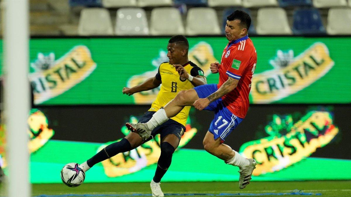 Chile vs Ecuador por las eliminatorias de Catar 2022.