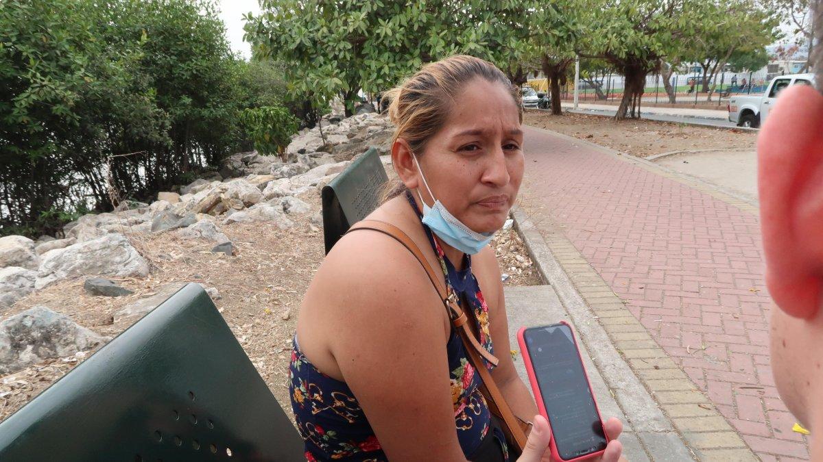 Ginger reclamaba el cuerpo de su esposo.