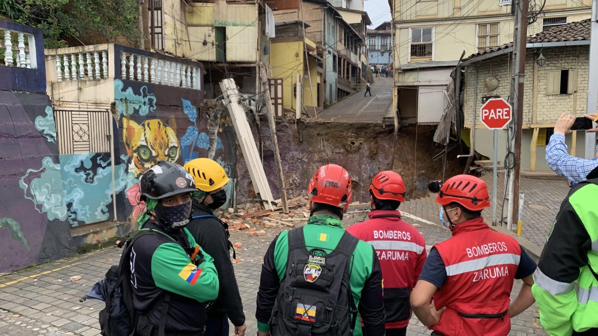 Un panorama desolador dejó el nuevo hundimiento en esta ciudad con una gran cantidad de inmuebles patrimoniales.