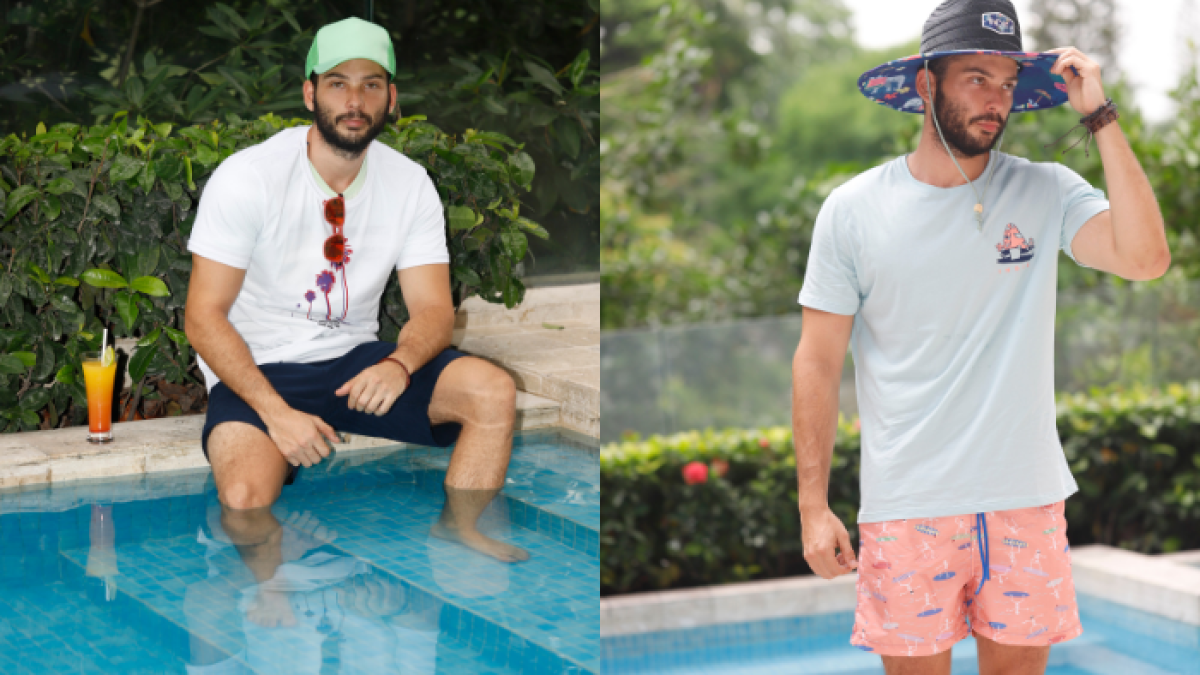 Moda masculina para la playa.