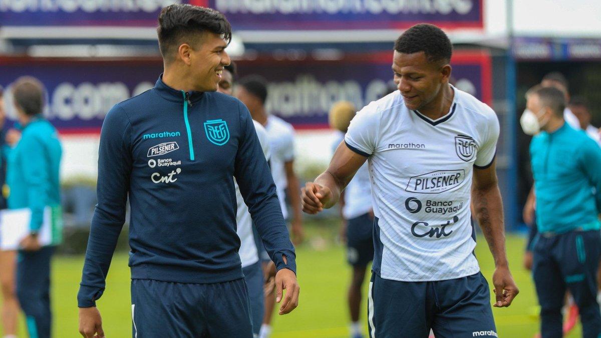 Xavier Arreaga y Romario Caicedo se preparan con la Tricolor para eliminatorias.