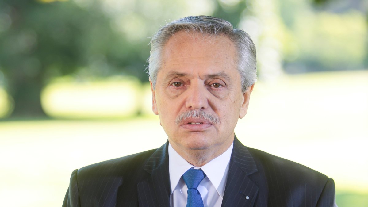 El presidente Alberto Fernández anunció este viernes que llegó a un 