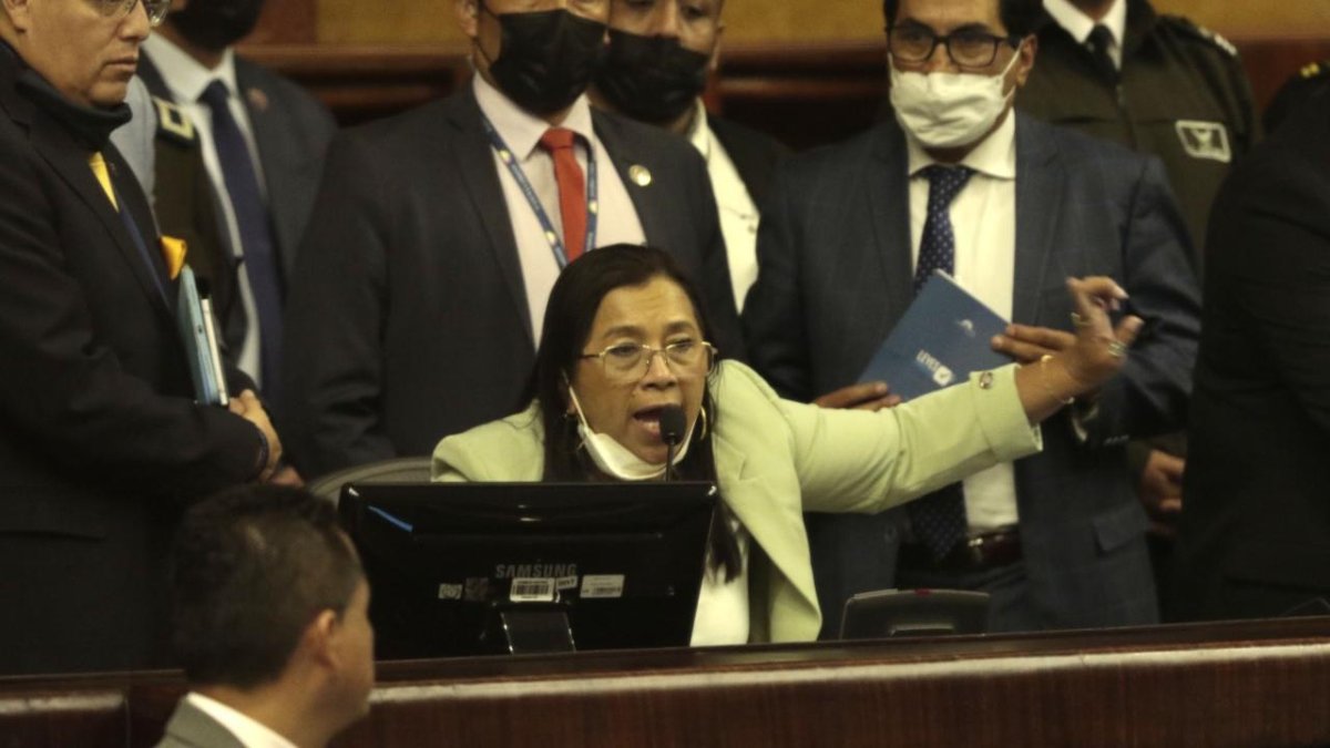 Actitud. Guadalupe Llori se ha mostrado desafiante ante sus detractores en las últimas sesiones de la Asamblea.